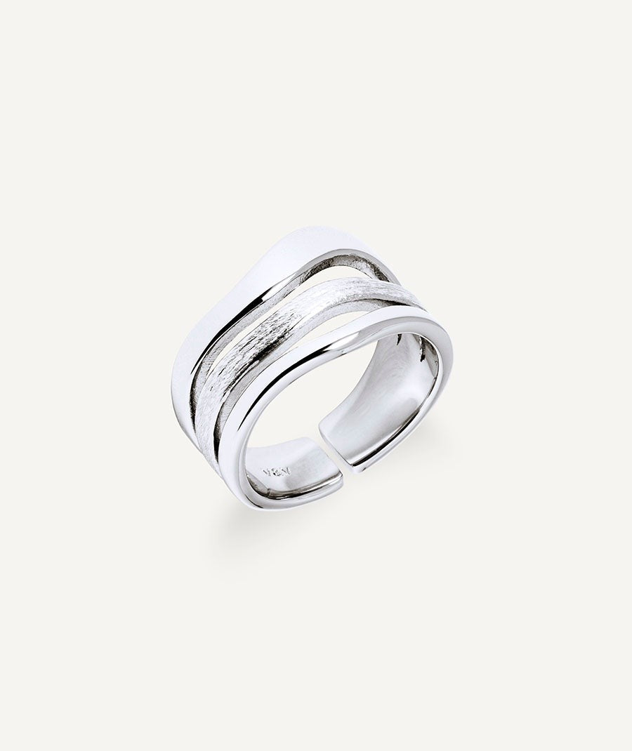 Anillo tiras Texturas Mar de plata