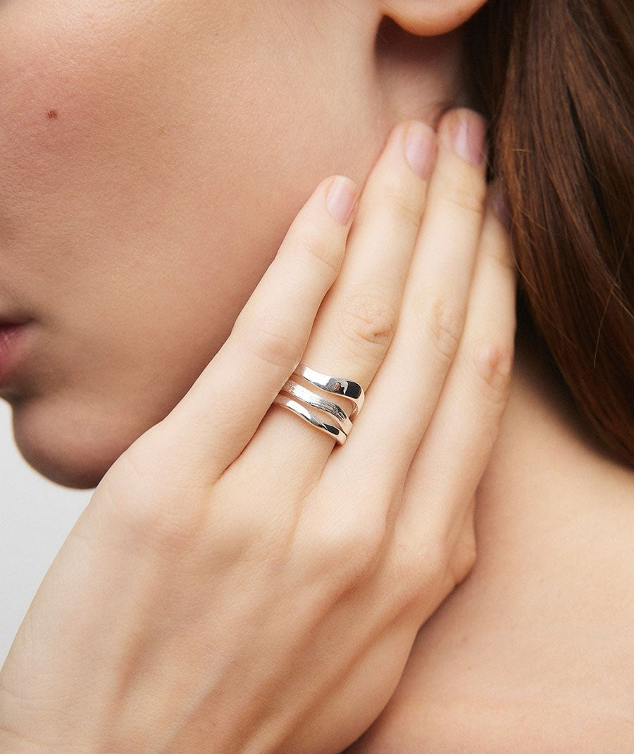 Anillo tiras Texturas Mar de plata