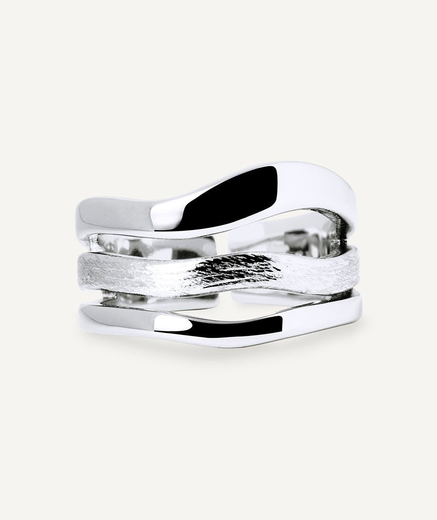 Anillo tiras Texturas Mar de plata