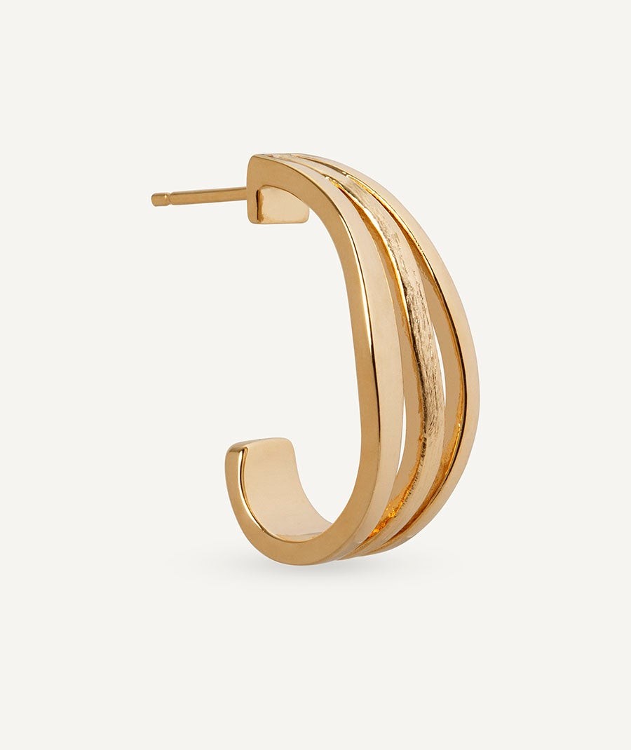 Pendientes  de aro maxi Texturas Mar