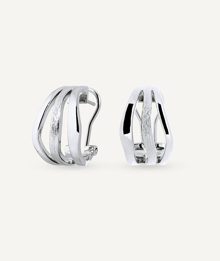 Pendientes  de aro mini Texturas Mar