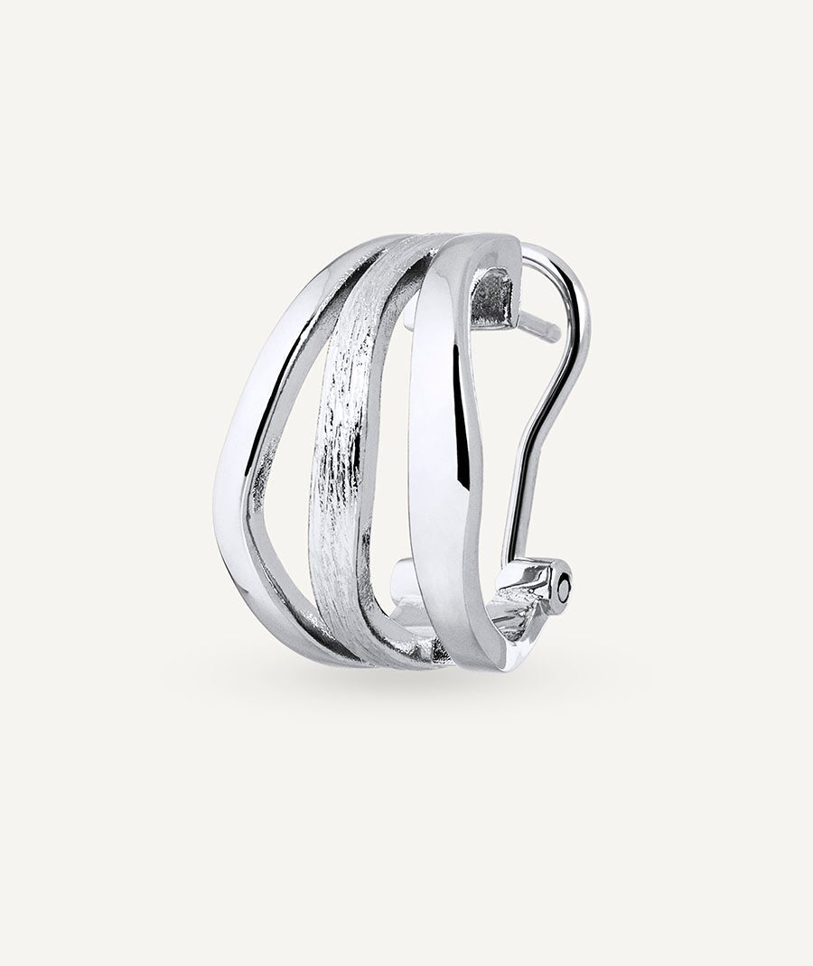 Pendientes  de aro mini Texturas Mar