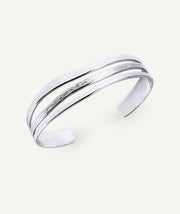 Brazalete rígido abierto Texturas Mar