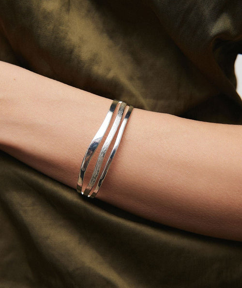 Brazalete rígido abierto Texturas Mar secundaria