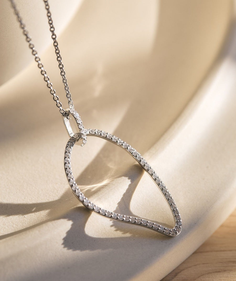 Colgante Elipse con circonitas cúbicas