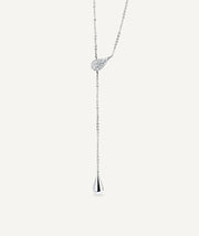 Collar Cascade con circonita