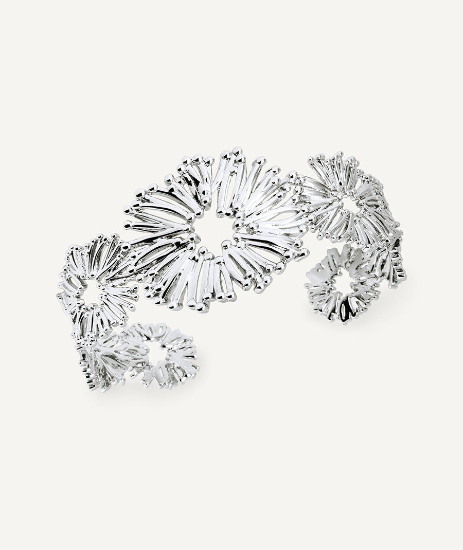 Brazalete flores abierto Estiu Organic