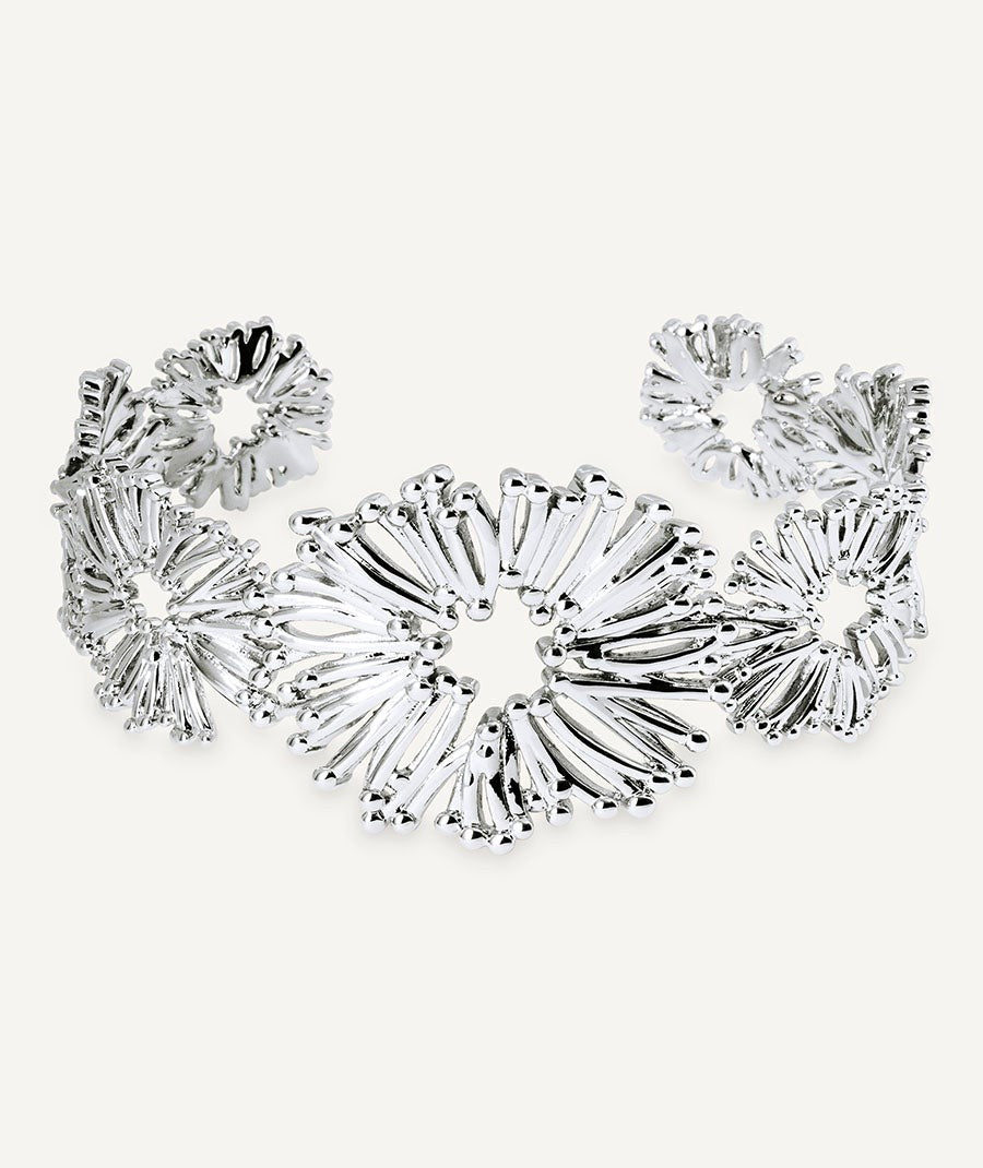 Brazalete flores abierto Estiu Organic