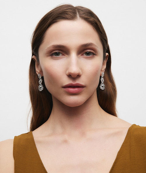 Earrings long flower Estiu Organic secundaria