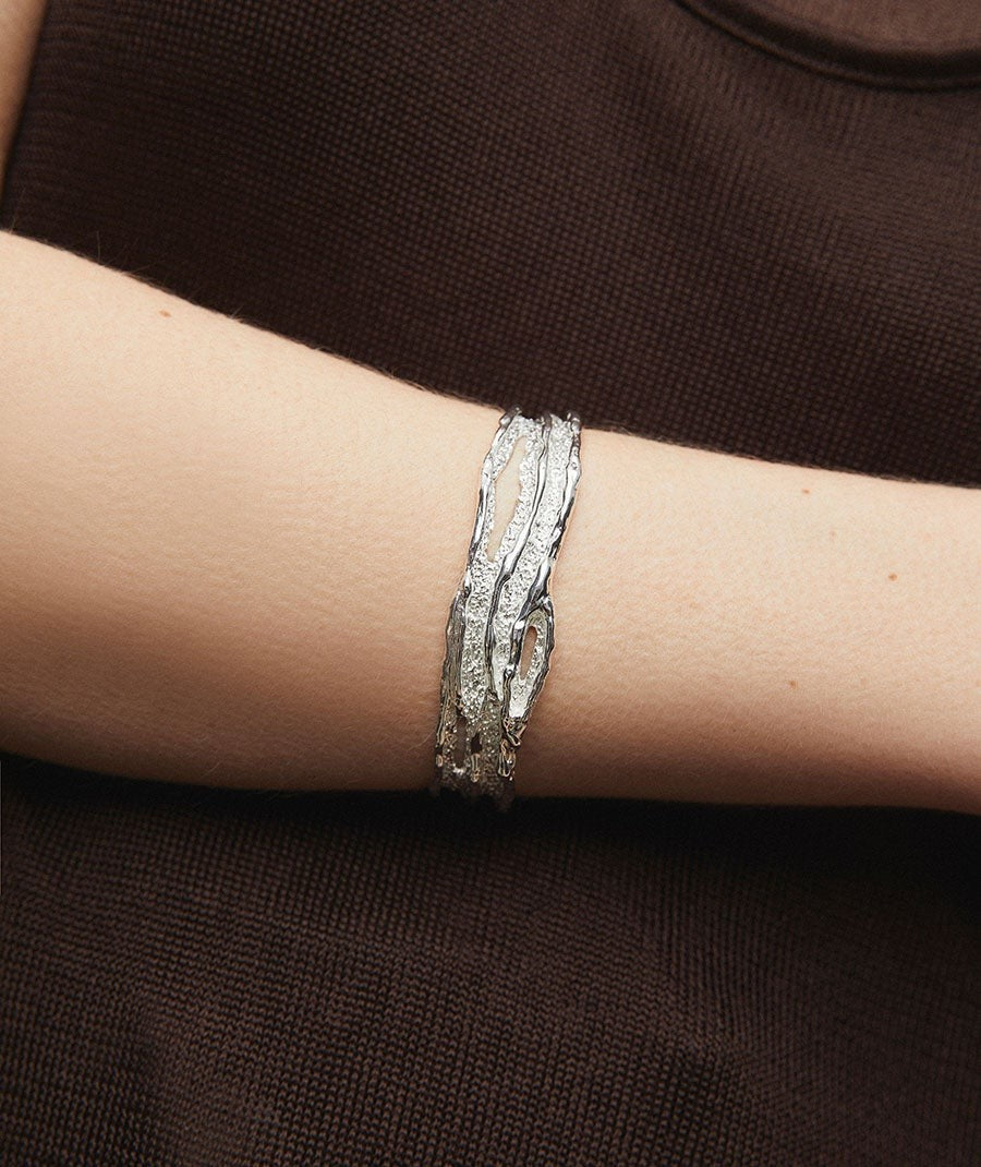 Brazalete abierto textura Sal Organic 