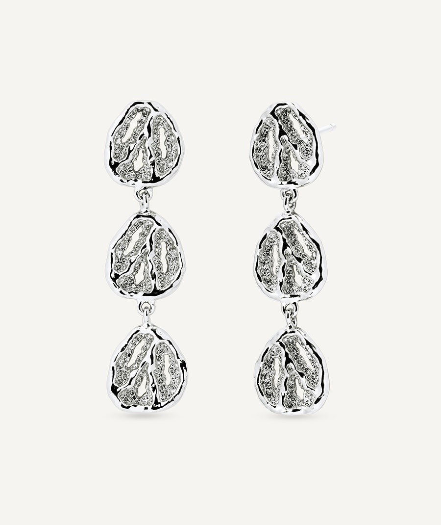 Pendientes largos círculos Sal Organic