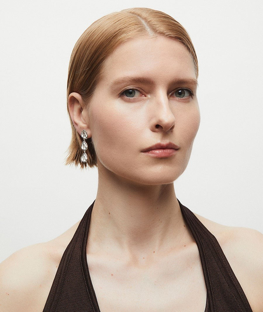 Pendientes largos círculos Sal Organic