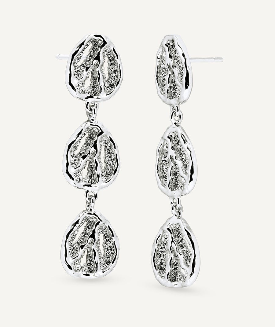 Pendientes largos círculos Sal Organic