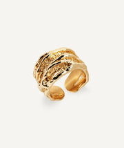 Anillo ancho textura Sal Organic