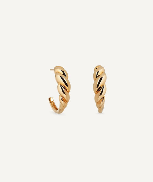 Pendientes semiluna 4,60mm Relieve