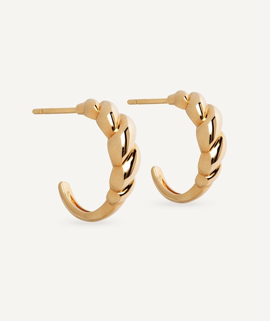 Pendientes semiluna 4,60mm Relieve