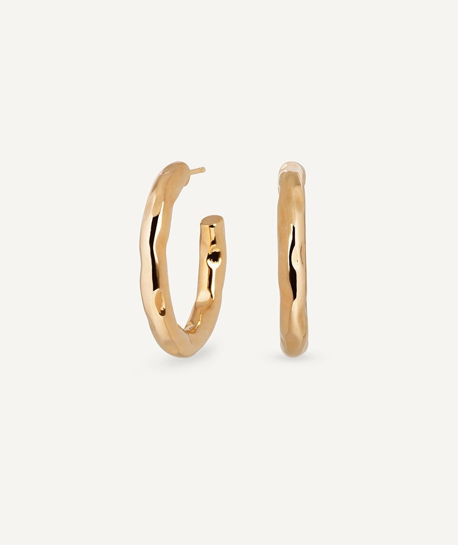 Pendientes de aro irregulares Amaia