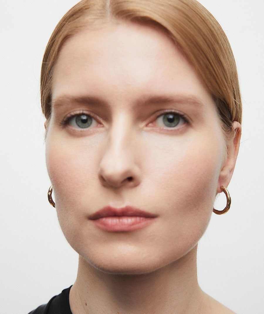 Pendientes de aro irregulares Amaia