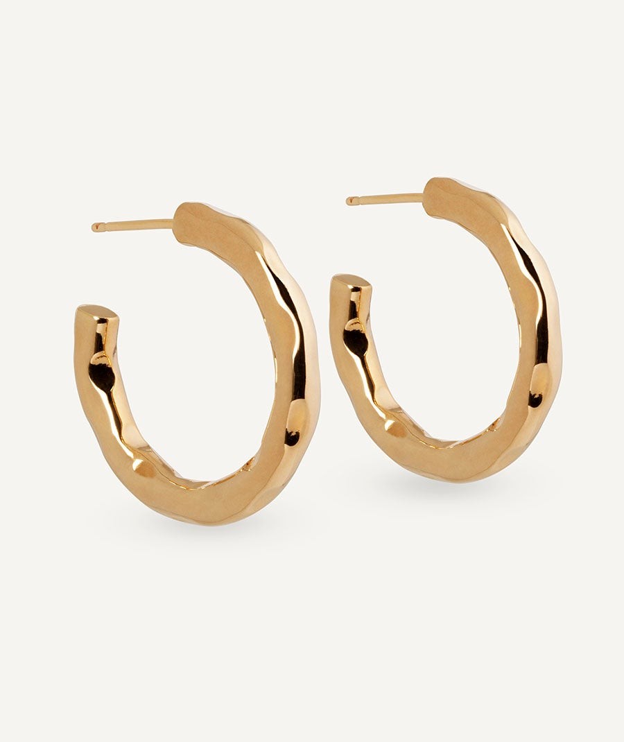 Pendientes de aro irregulares Amaia