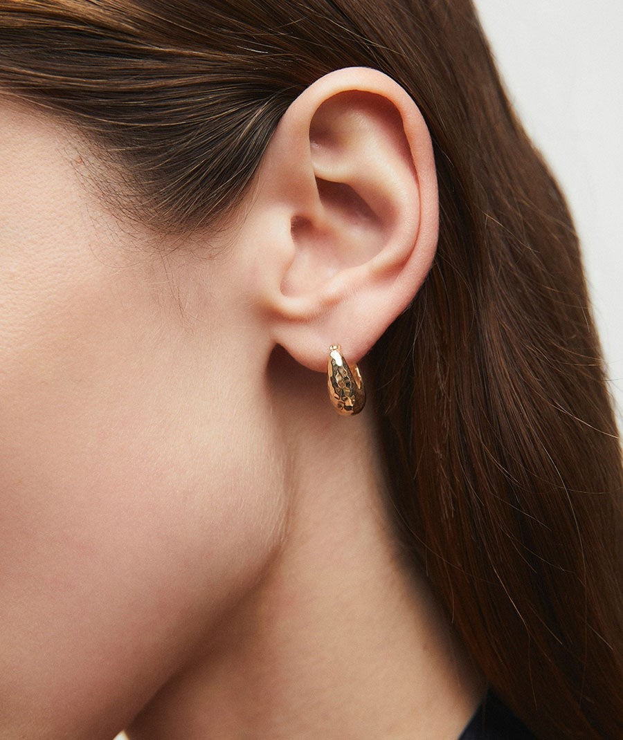 Pendientes de aro volumen 16mm Nala