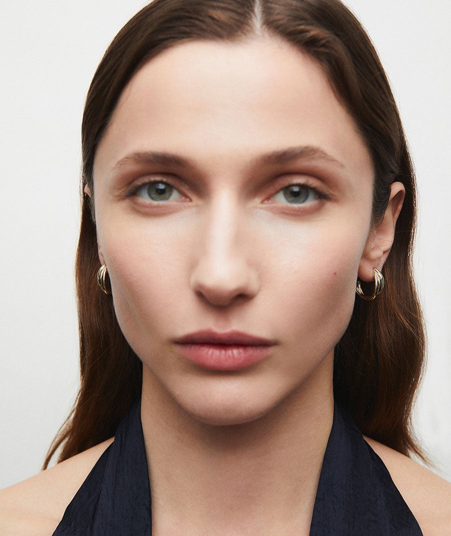 Pendientes de aro entrelazados Roe