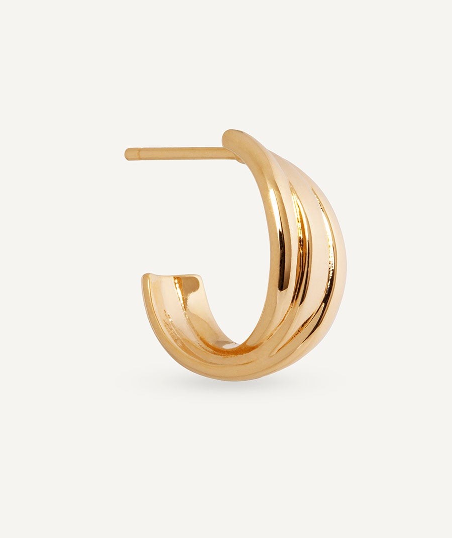 Pendientes de aro entrelazados Roe