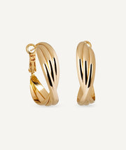 Pendientes de aro entrelazados