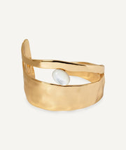 Brazalete irregular Reflexe con madreperla blanca