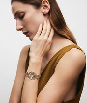 Brazalete flores rígido abierto Estiu Organic