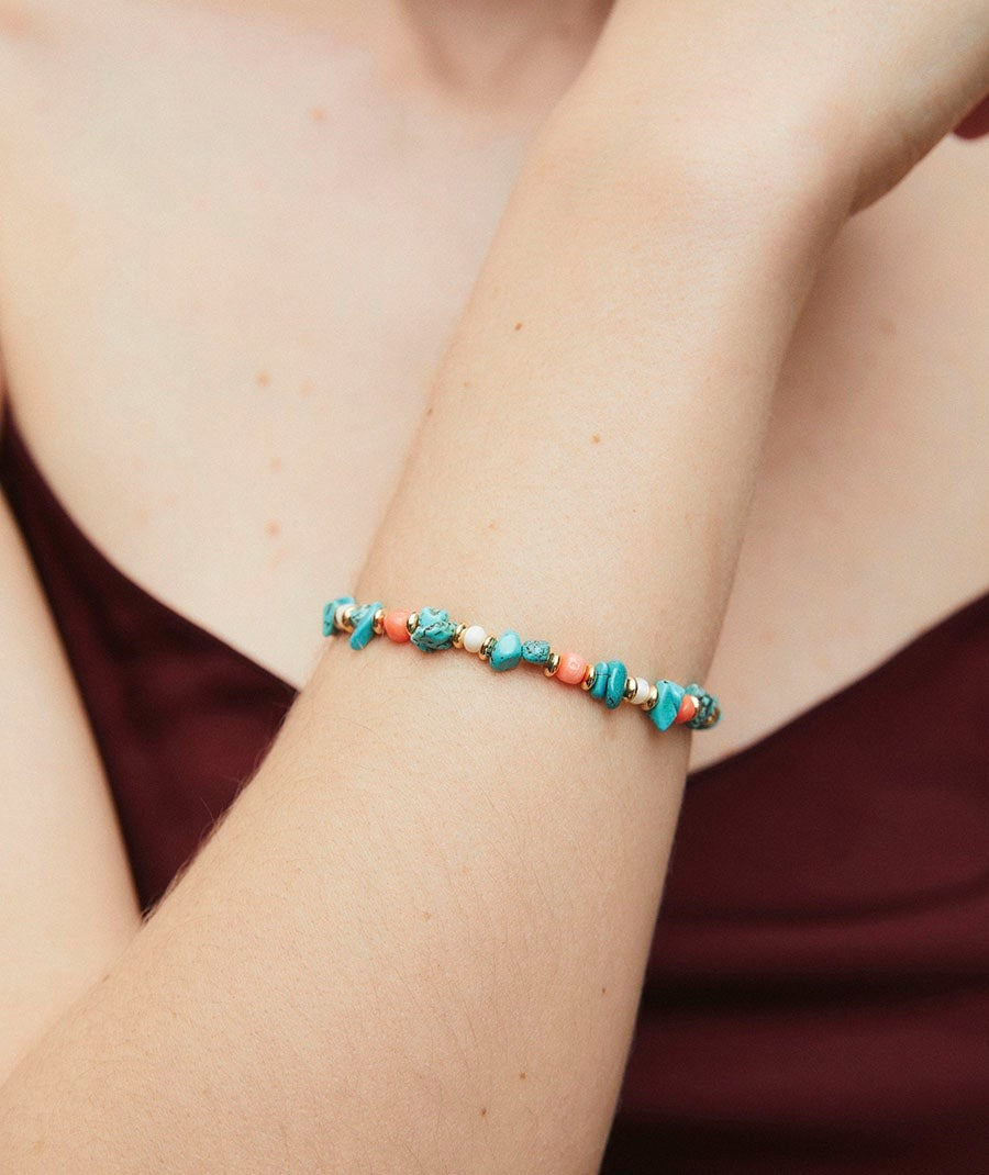 Pulsera con piedras naturales combinadas Illeta multicolor