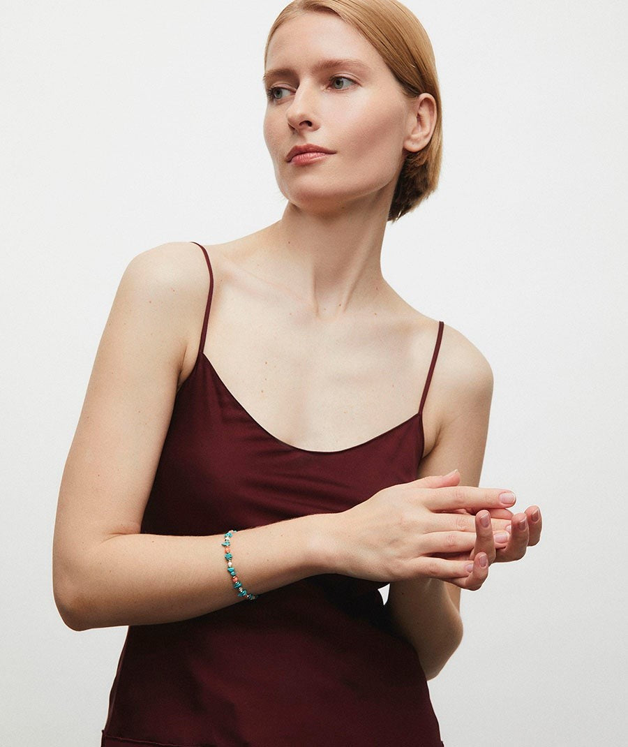 Pulsera con piedras naturales combinadas Illeta multicolor