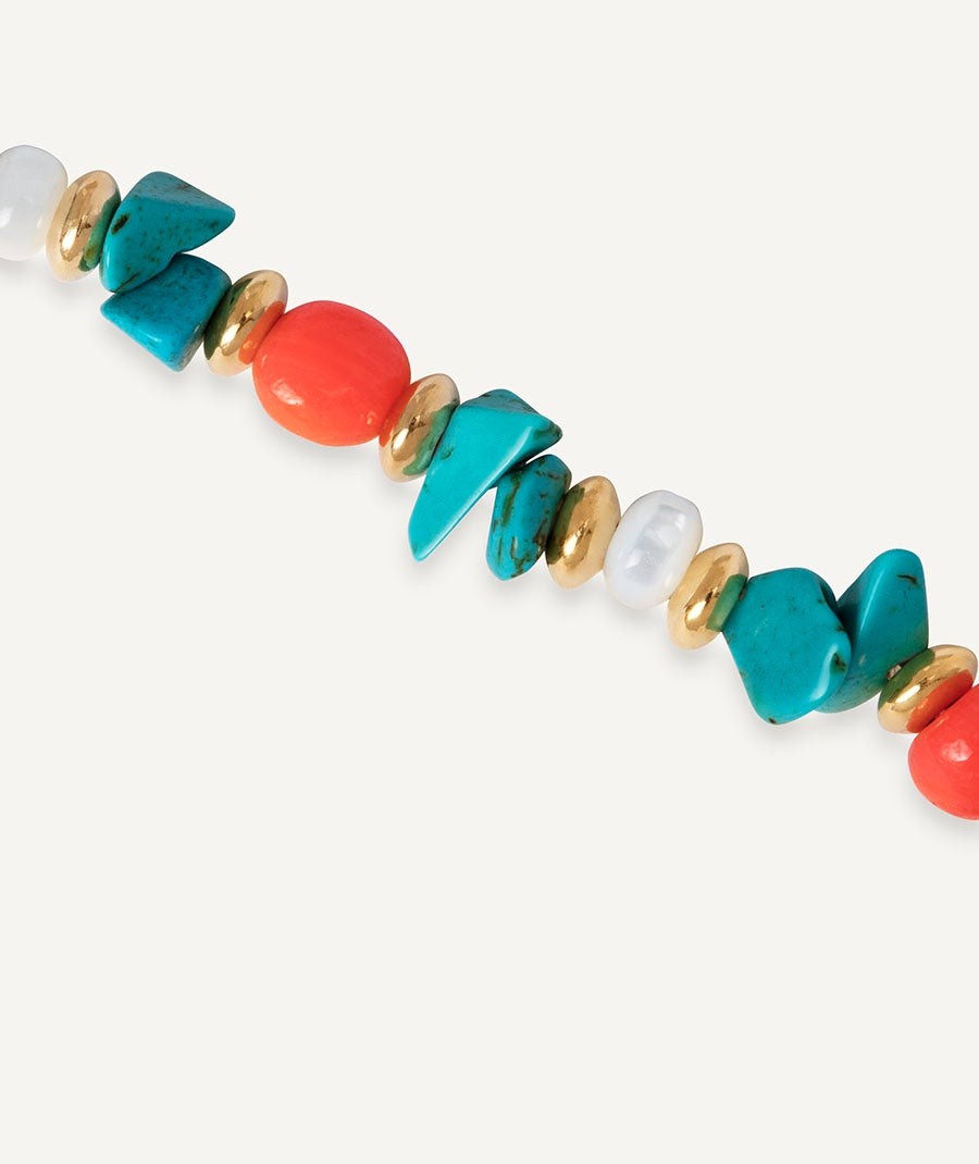 Pulsera con piedras naturales combinadas Illeta multicolor