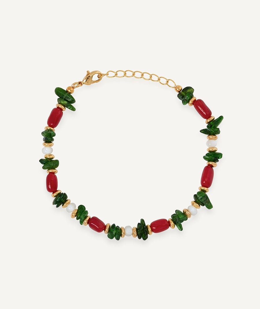Pulsera con piedras naturales combinadas Salada multicolor