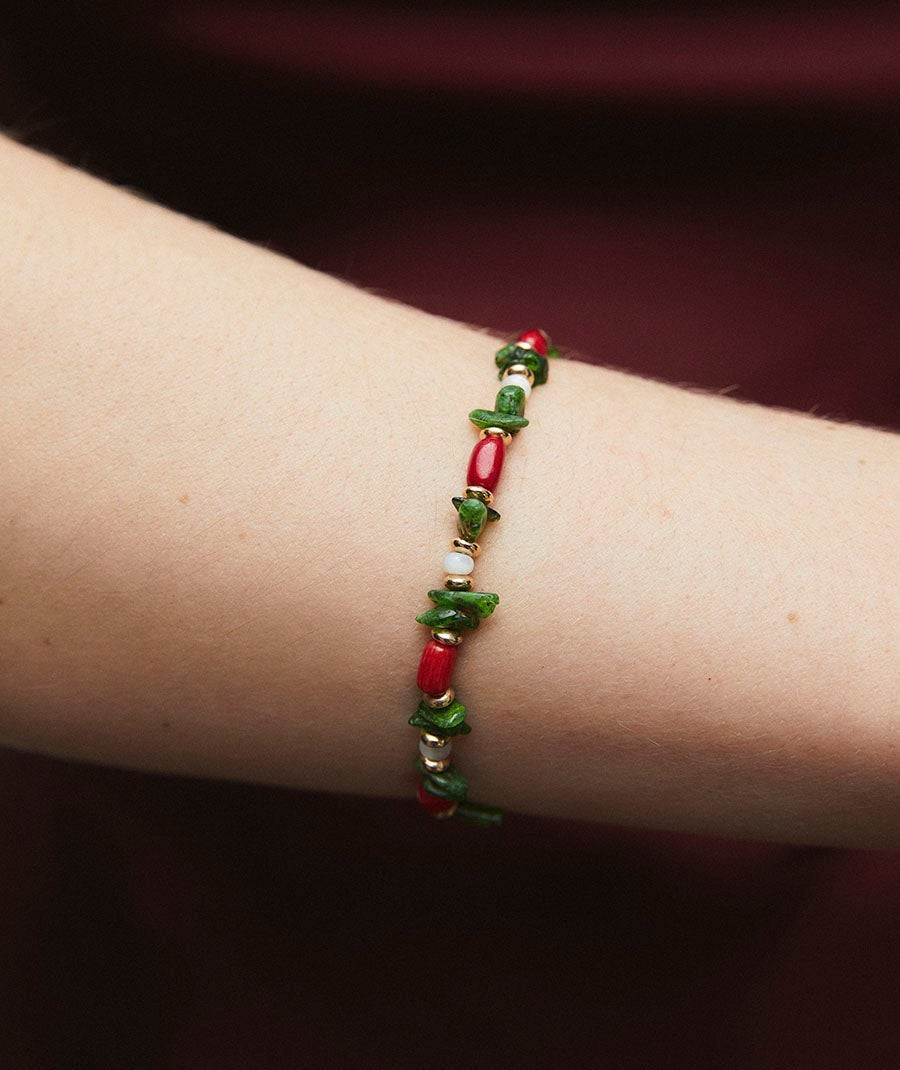 Pulsera con piedras naturales combinadas Salada multicolor