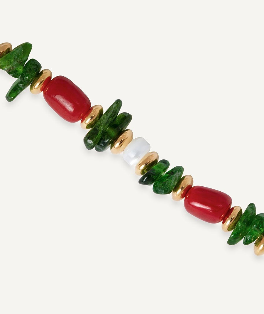 Pulsera con piedras naturales combinadas Salada multicolor