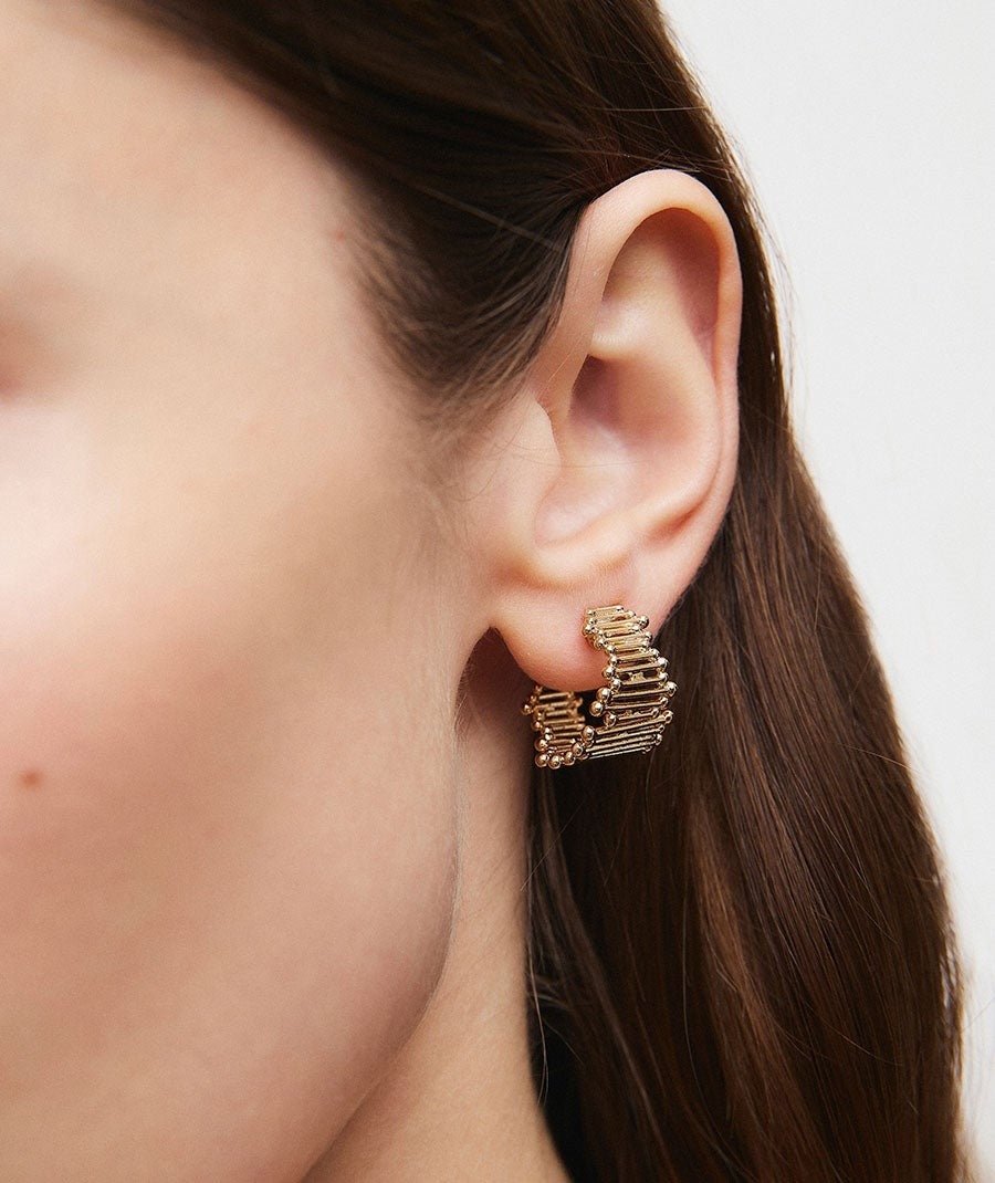 Pendientes medialuna Ombra Organic