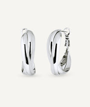 Pendientes de aro doble entrelazados Hilma