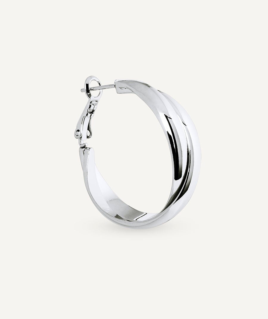 Pendientes de aro doble entrelazados Hilma