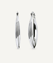 Pendientes de aro triple ovalados Remi