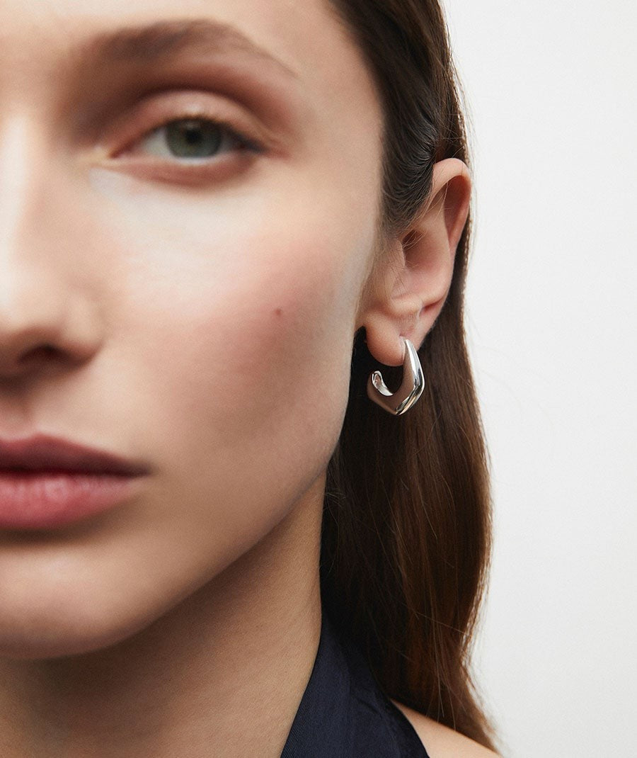 Pendientes de aro irregulares Janine