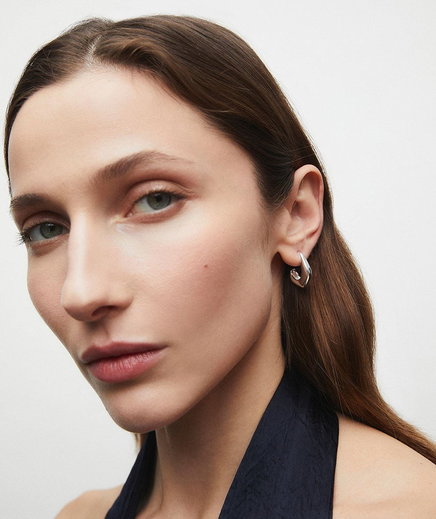 Pendientes de aro irregulares Janine