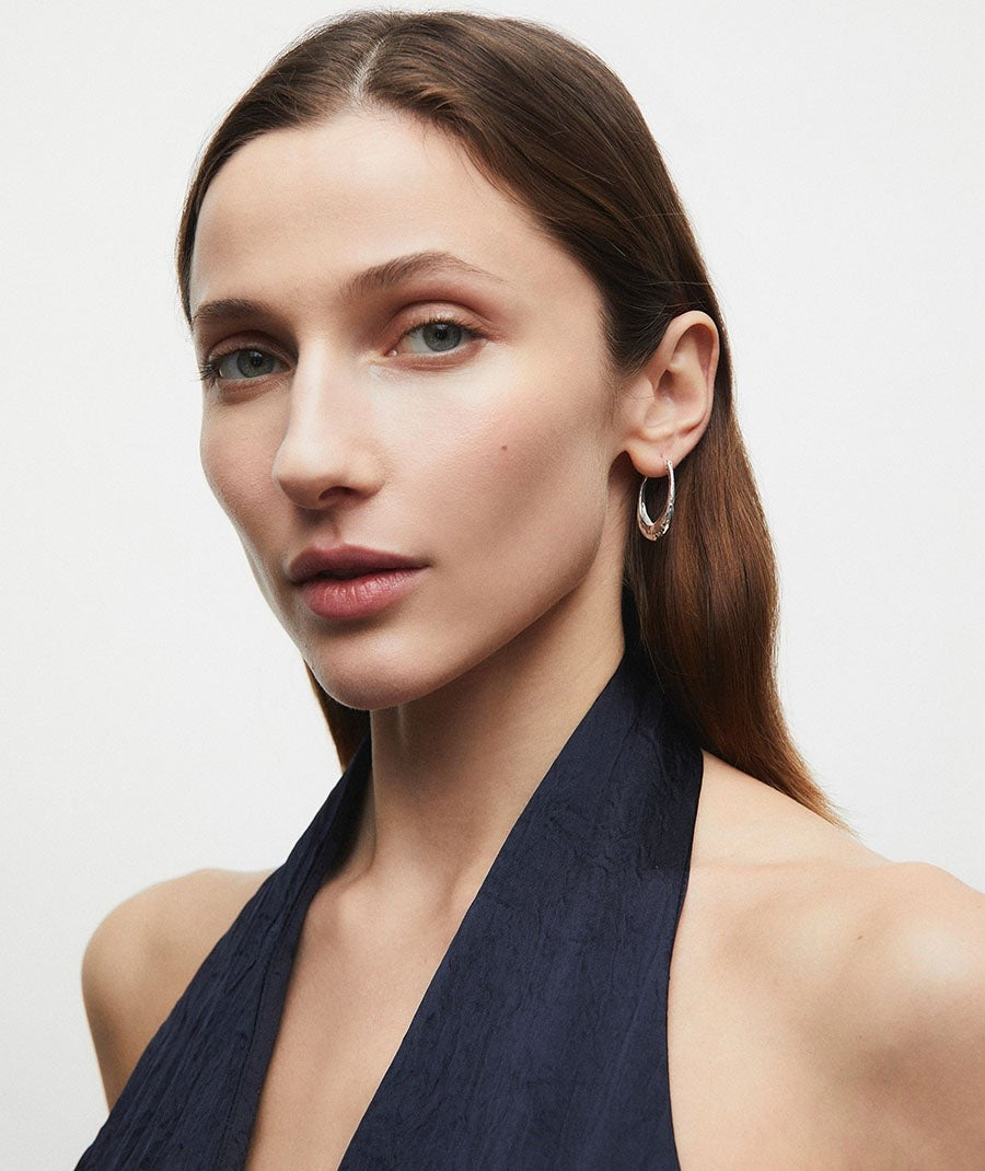 Pendientes de aro ovalados Soleil