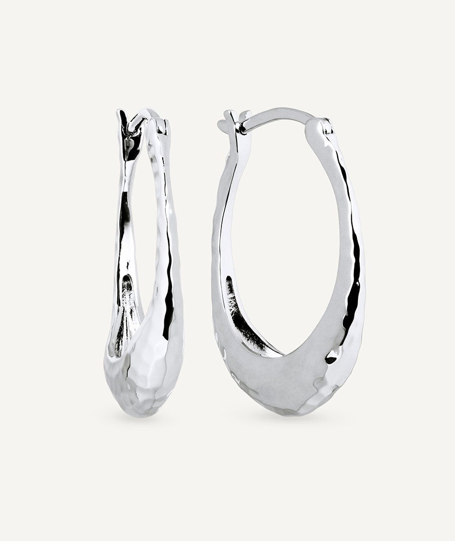 Pendientes de aro ovalados Soleil