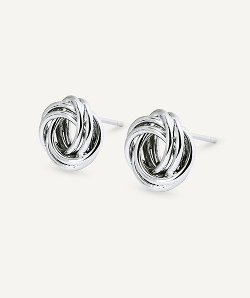 Earrings intertwined circles button secundaria