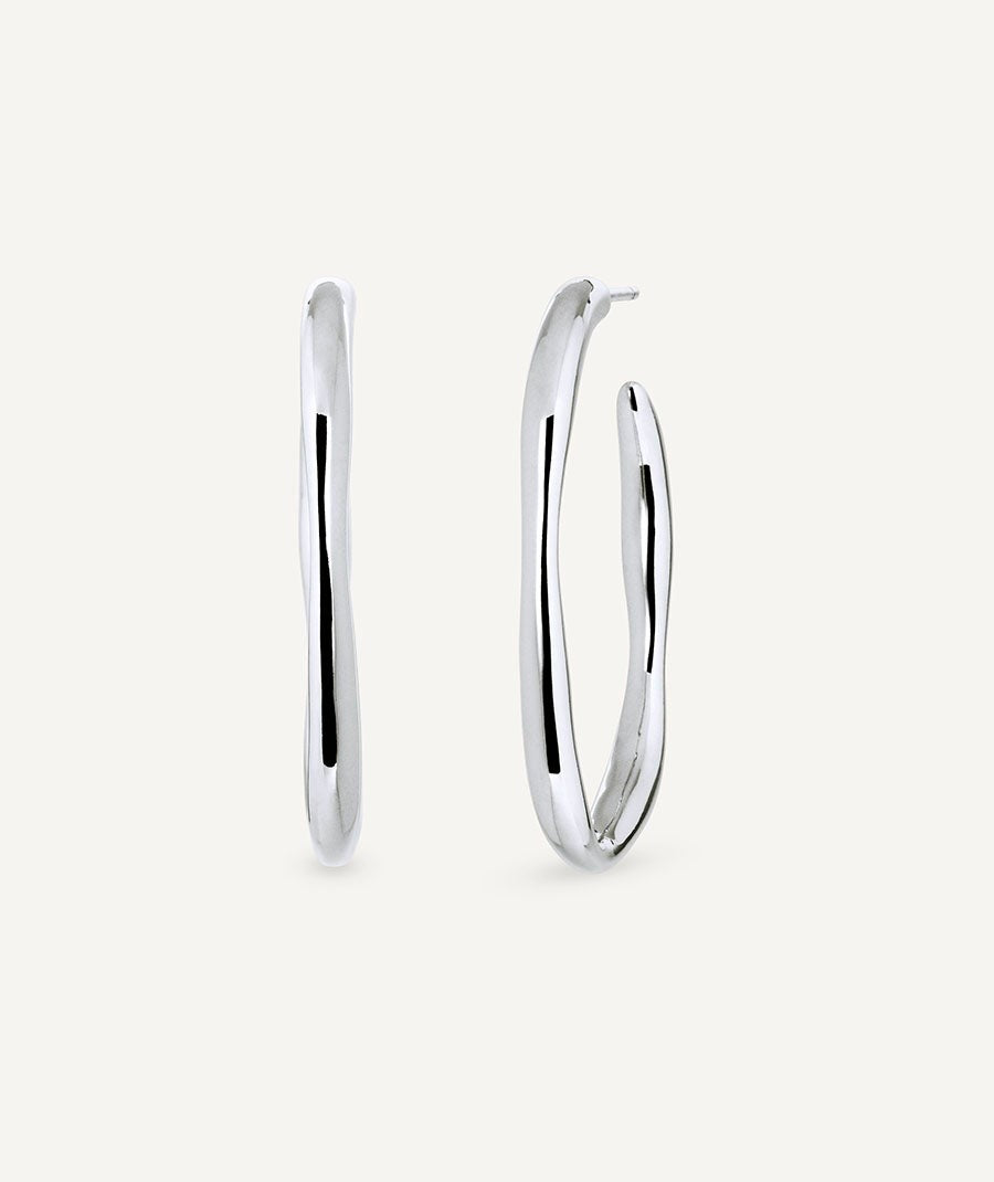 Pendientes de aro irregulares Alba