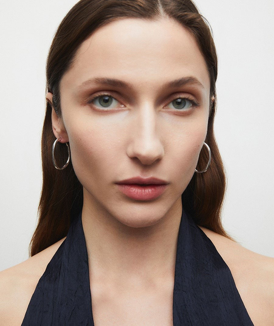 Pendientes de aro irregulares Alba