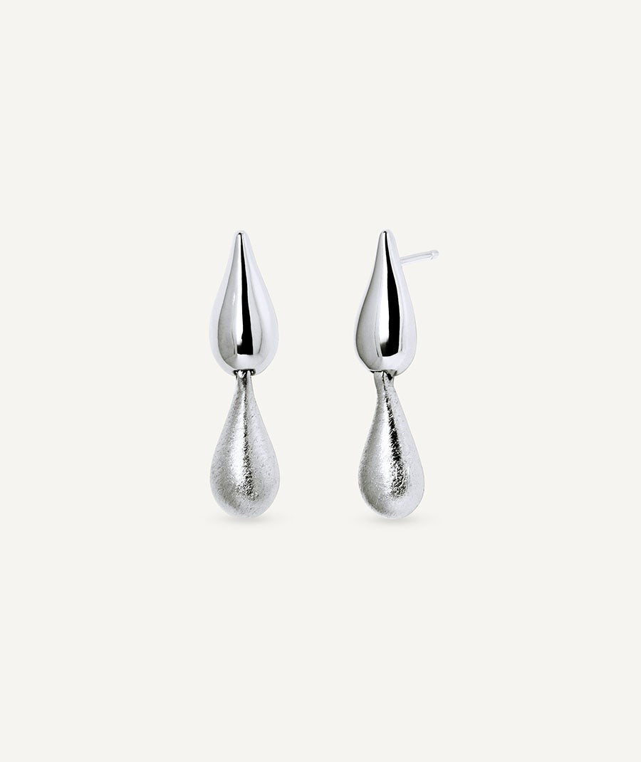 Pendientes largos gotas Drop Dual Bold
