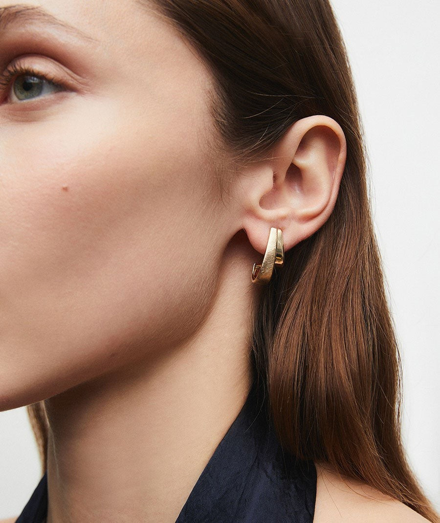 Pendientes de aro doble Anna