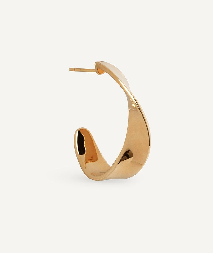 Pendientes de aro irregulares 6mm Barbara