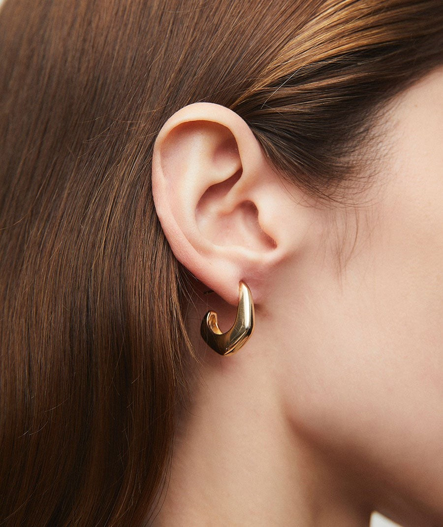 Pendientes de aro irregulares Janine